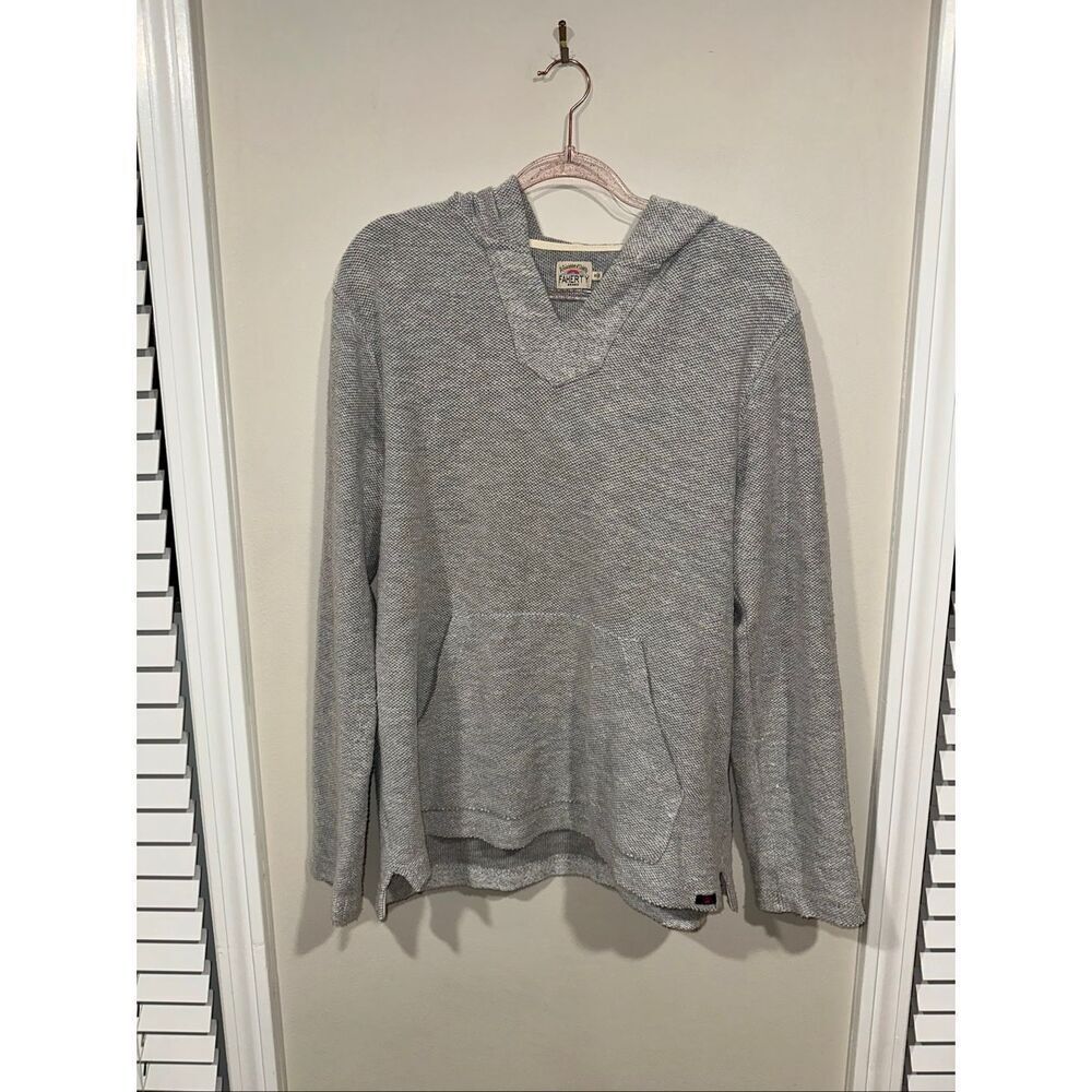 Faherty Seabrook French Terry Hoodie Pullover Womens Medium Kangaroo Pocket